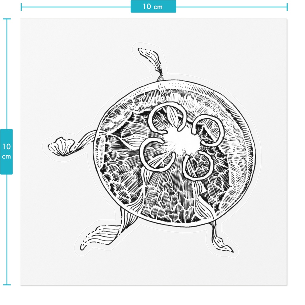 がりがりクラゲステッカー5