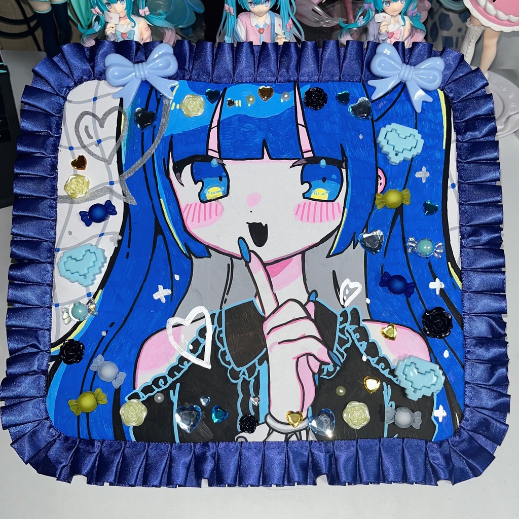 色紙アナログイラスト