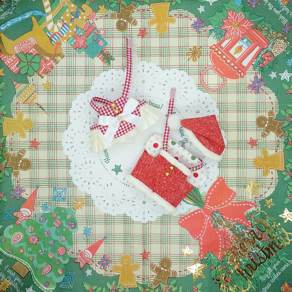 【ぱぺ用】クリスマス風なお洋服