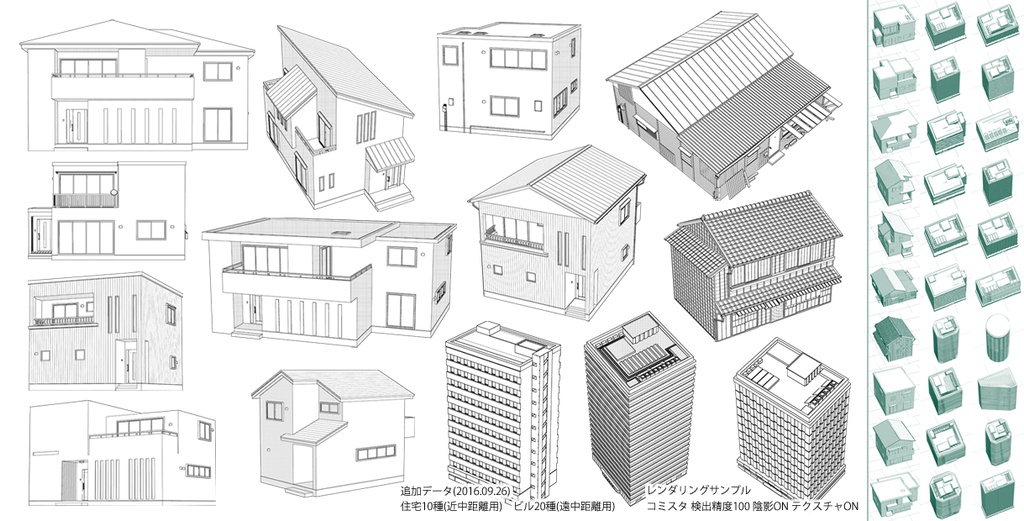 住宅街モデルセット