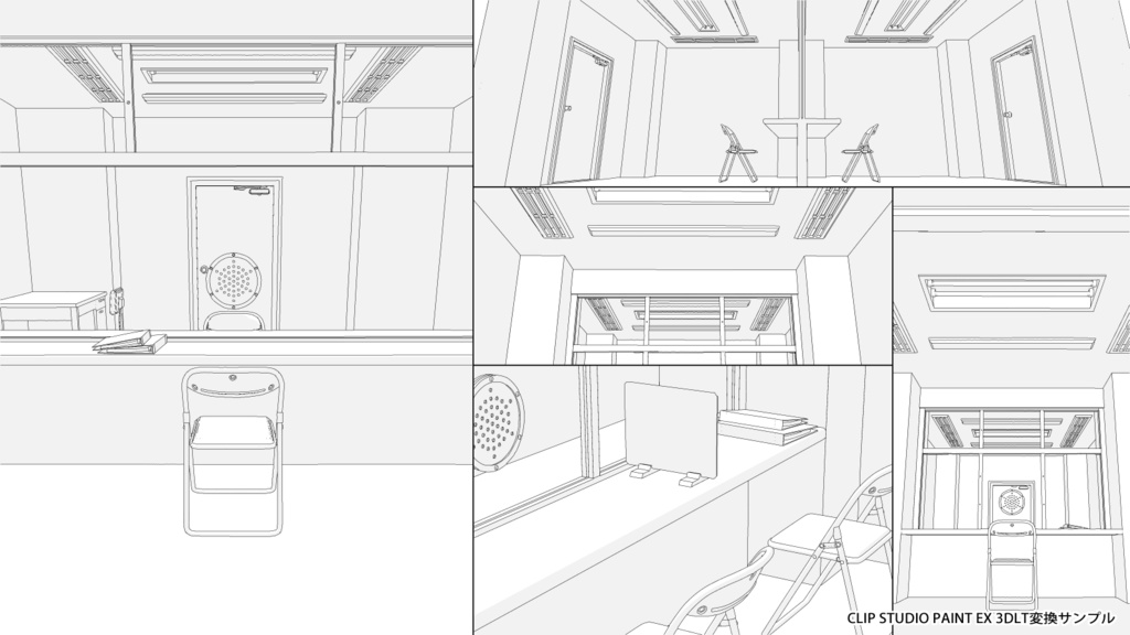 面会室3D五種セット
