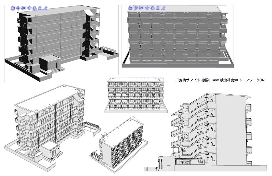 ワンルーム内観外観セット