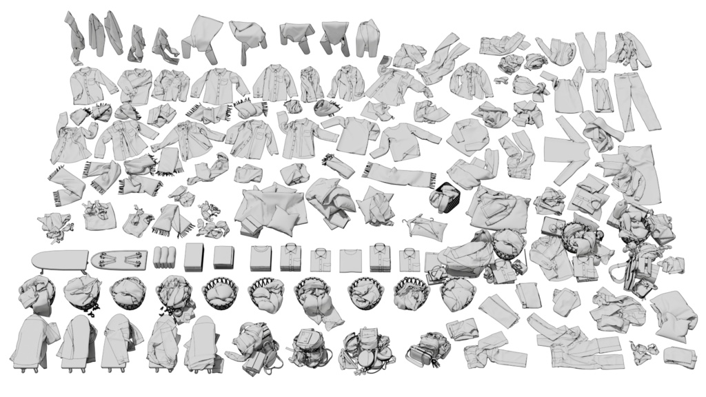 衣類3D素材463点セット