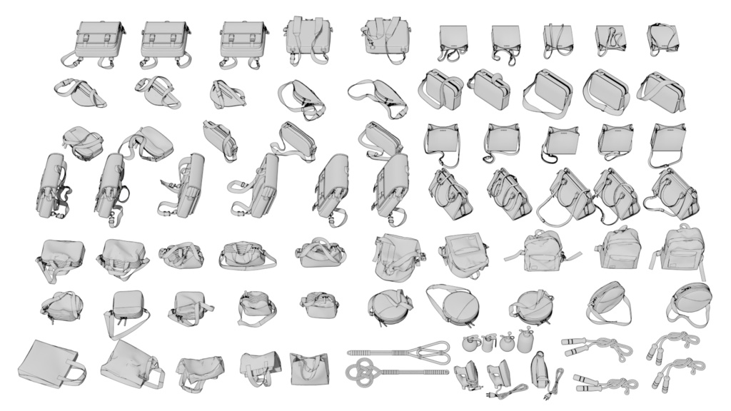 衣類3D素材463点セット