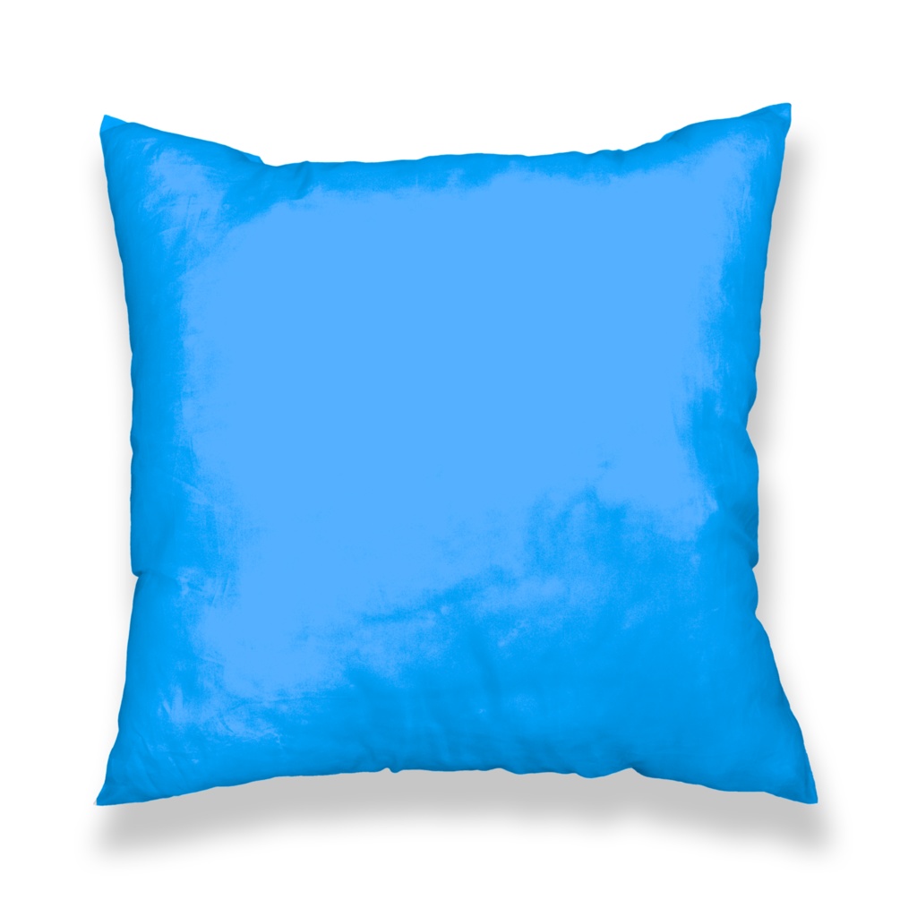 隣のシバは青いクッションカバー