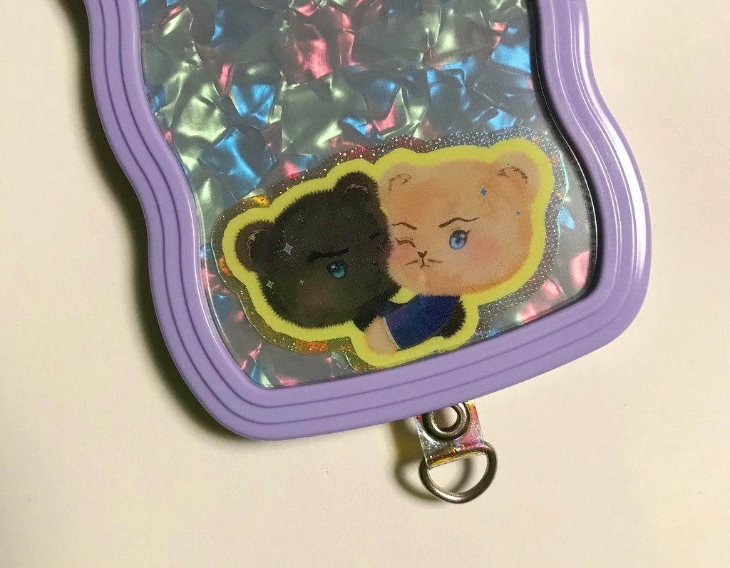 PVCスマホホルダー+ダイカットステッカーセット