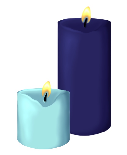 Pillar Candle assets: 24 Different Colors