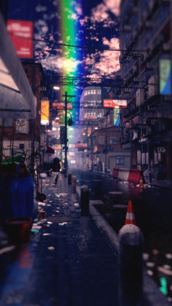 猫盛あがる3D記念ロック画面