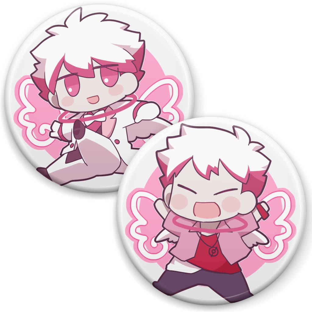 ちび天使缶バッチ