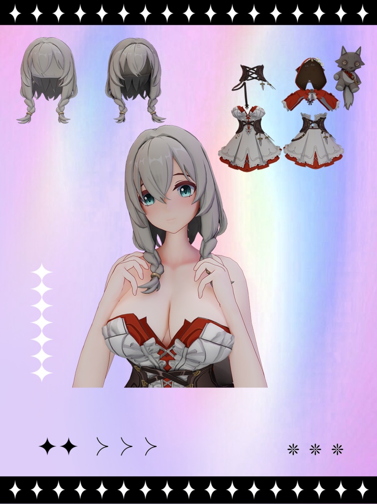 Yvette【3Dモデル】