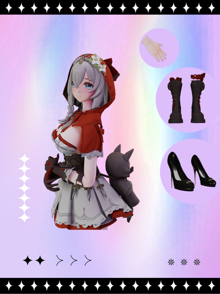 Yvette【3Dモデル】