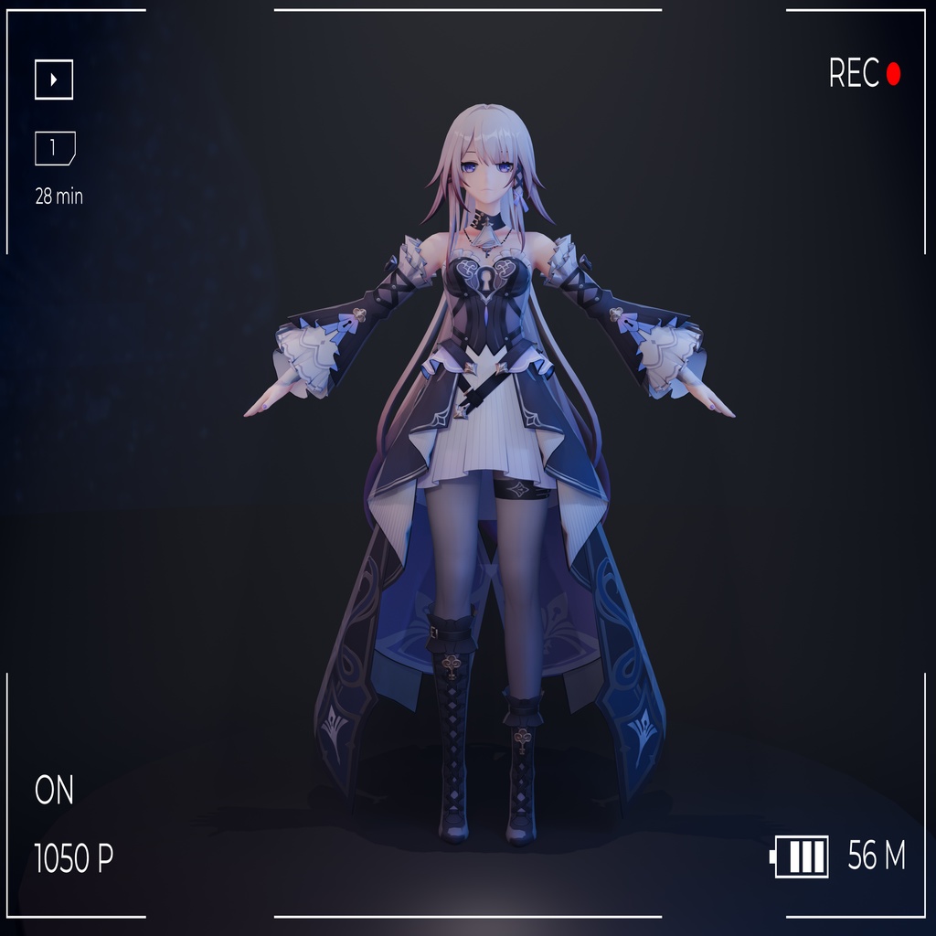 3Dモデル「The Herta」——PMX