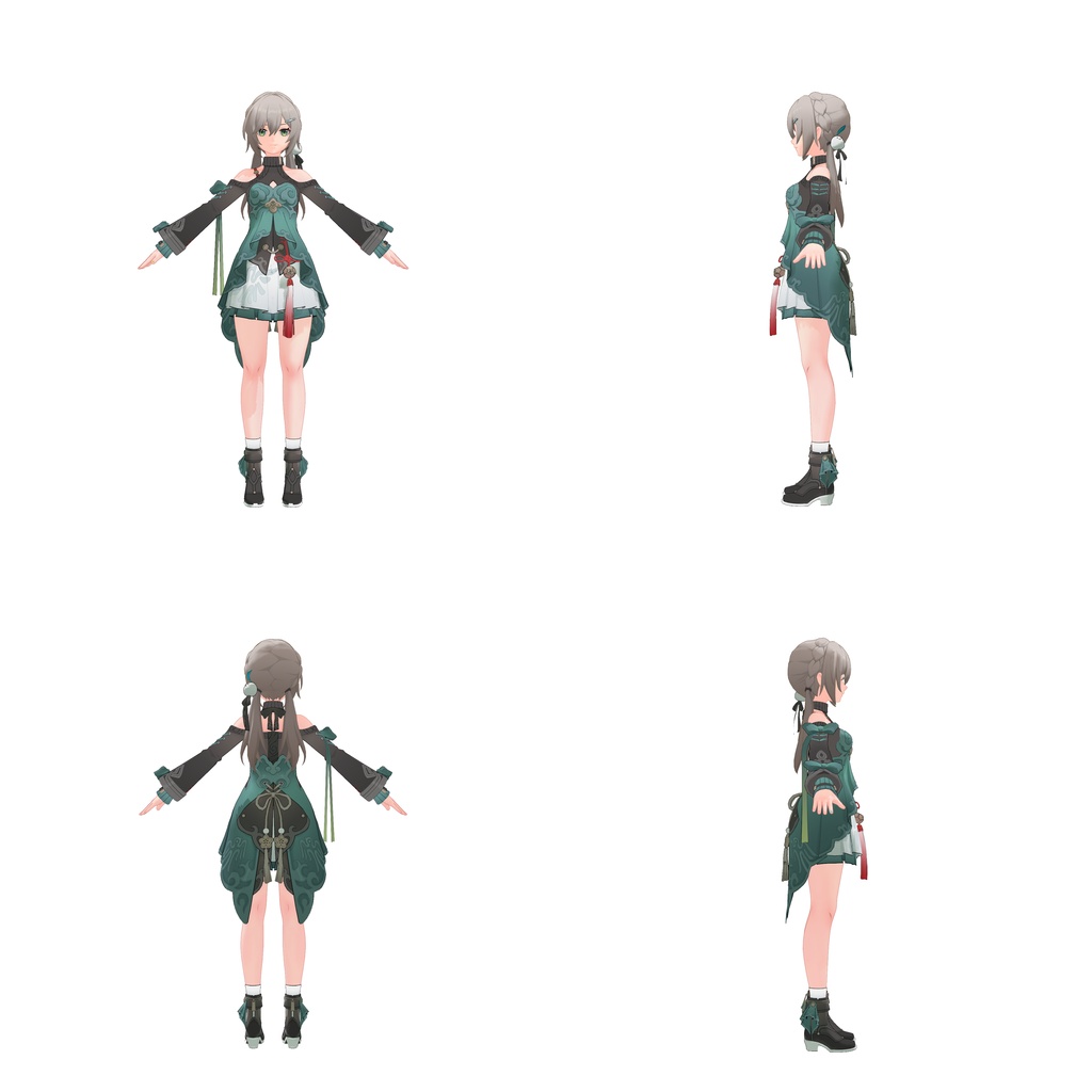 3Dモデル「Qingque」1.0_PMX