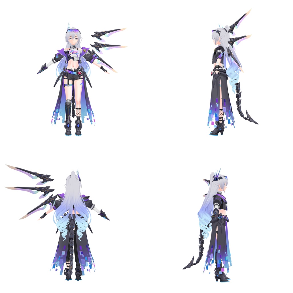 【3Dモデル】Silver Wolf LV.999_1.01_PMX