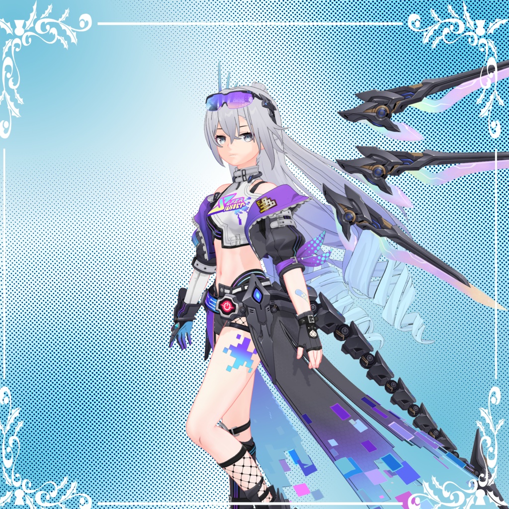 【3Dモデル】‌Silver Wolf LV.999_1.01_PMX