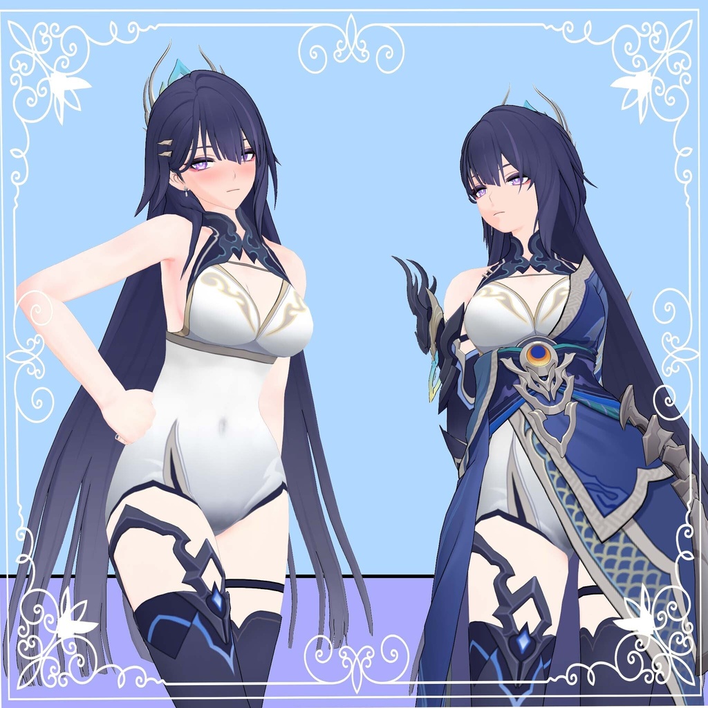 【3Dモデル】‌Raiden Mei1.0_pmx
