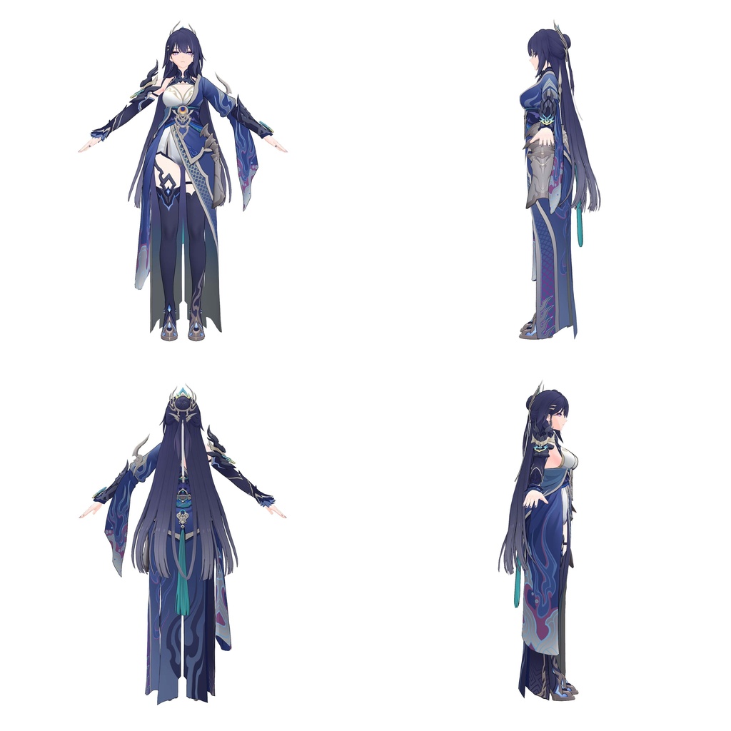 【3Dモデル】Raiden Mei1.0_pmx
