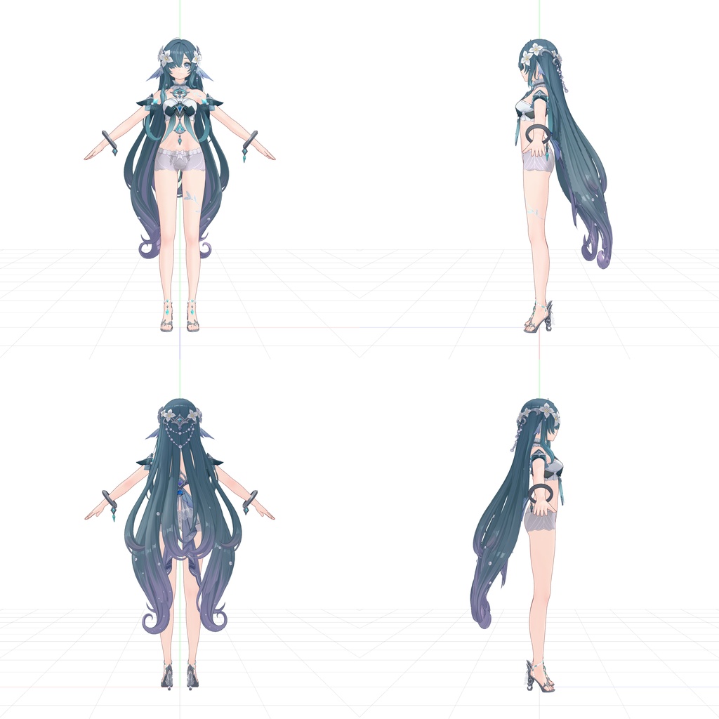 【3Dモデル】Vodyanitsa 1.0_PMX