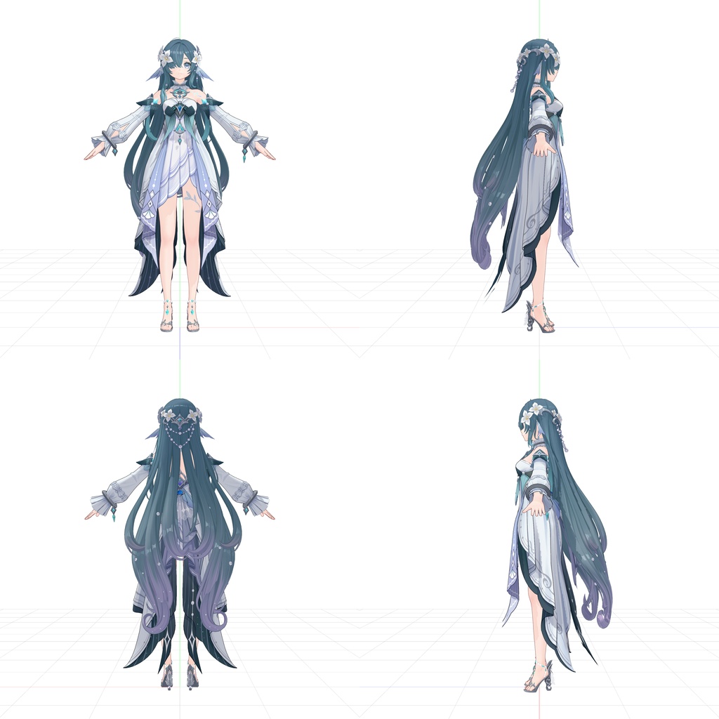 【3Dモデル】Vodyanitsa 1.0_PMX