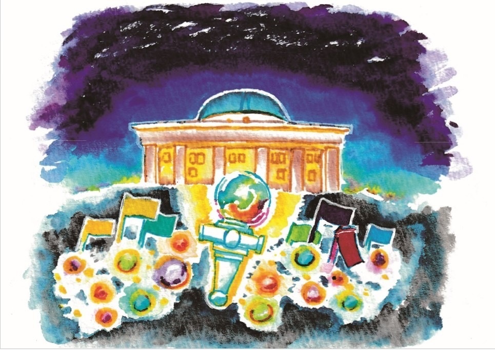 ポストカード　国会前