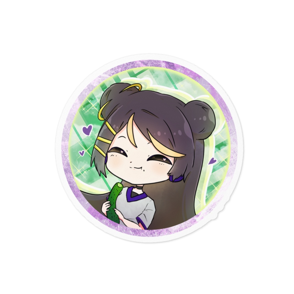 月子ときゅうりステッカー