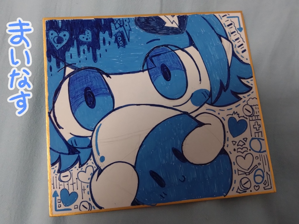 オリキャライラストミニ色紙①