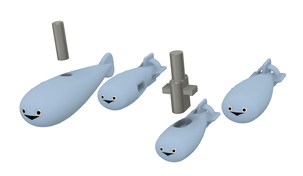 サカバンバクダンと増槽STLデータ(sakaban-bombs and expansion-tank)