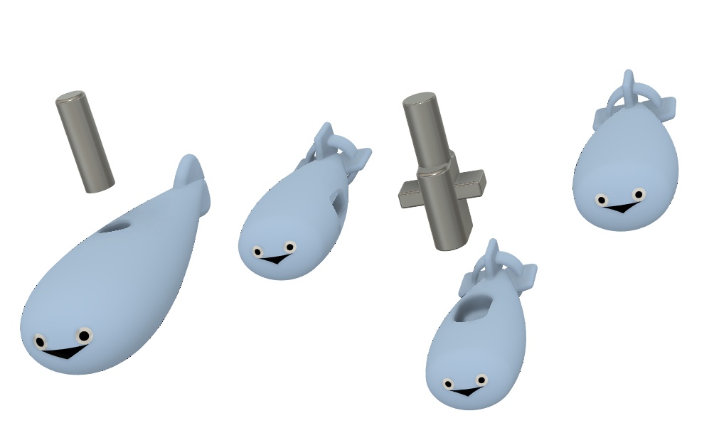 サカバンバクダンと増槽STLデータ(sakaban-bombs and expansion-tank)