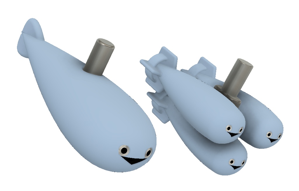 サカバンバクダンと増槽STLデータ(sakaban-bombs and expansion-tank)