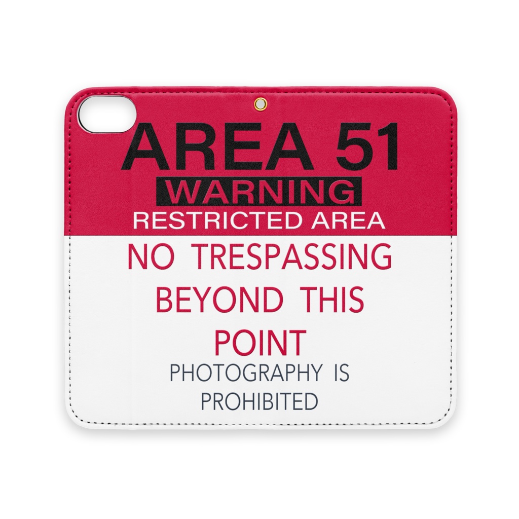 AREA51立ち入り禁止看板風iPhone8/7/SE2ケース