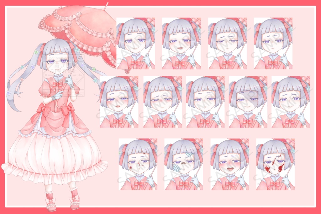 【割引中!】ロリータ少女立ち絵素材【ちみキャラ後日実装!】