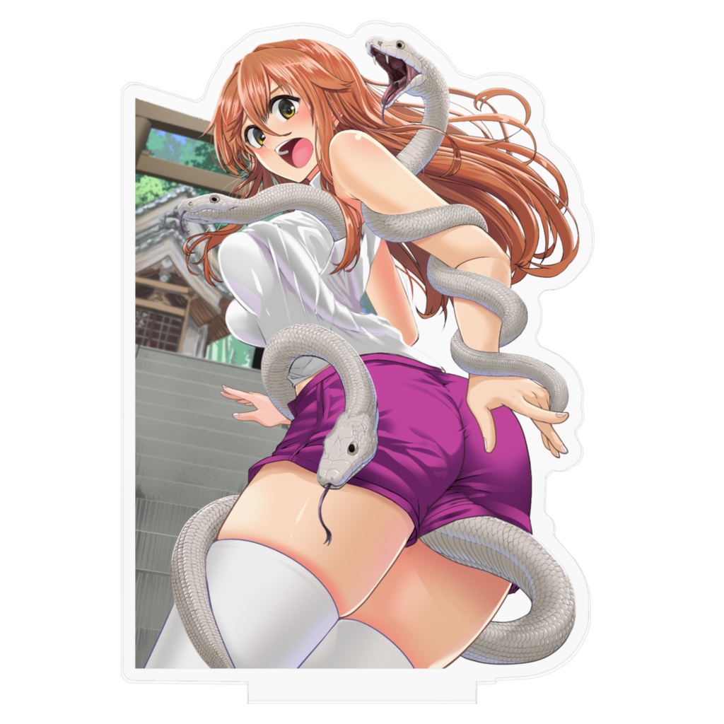 巳年の白蛇と少女オリジナルアクリルフィギュア