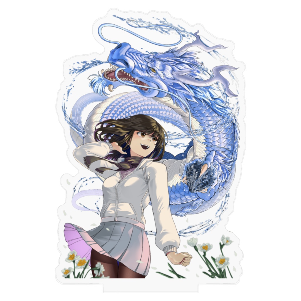 辰年龍と少女オリジナルアクリルフィギュア