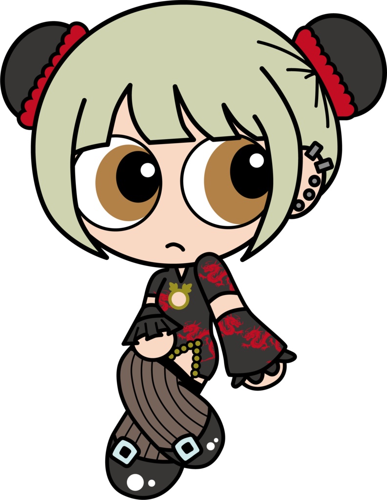 通常私ちゃんアクキー (チャイナ)