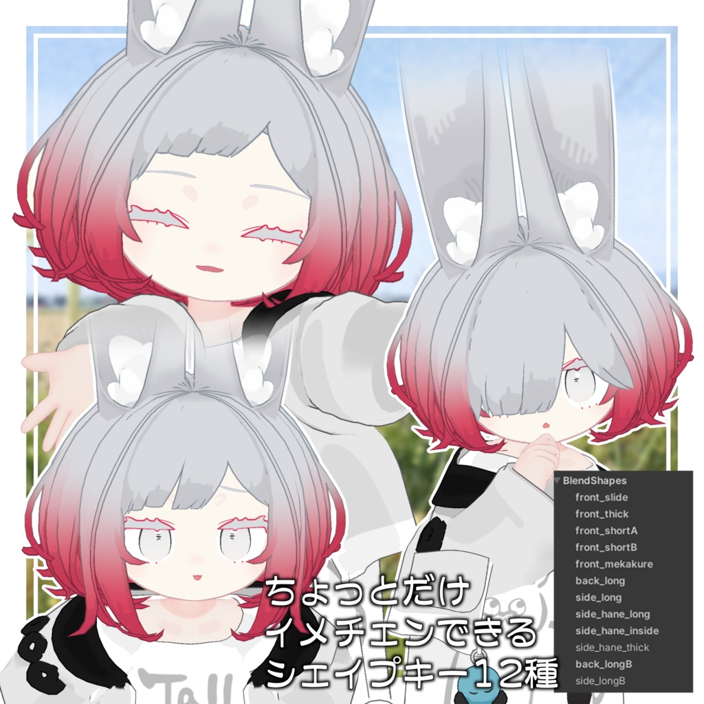 ふわもこぼぶ【みみのこ対応髪型】