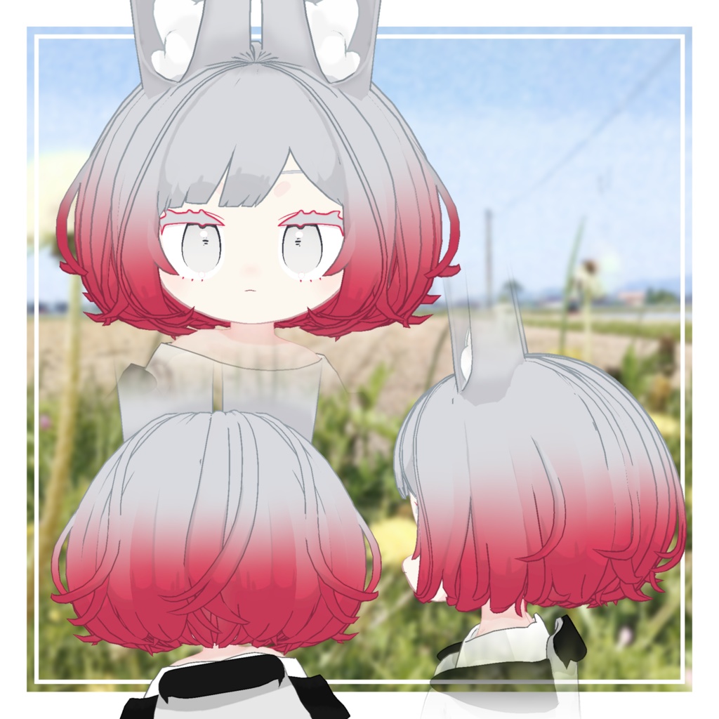 ふわもこぼぶ【みみのこ対応髪型】