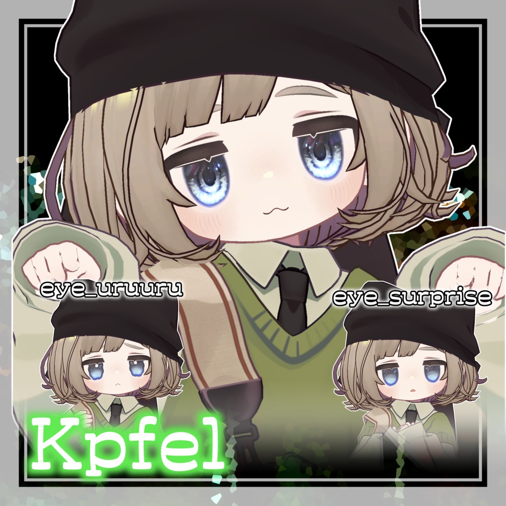 【7アバター対応】Spinel Eyes【カラー11種】