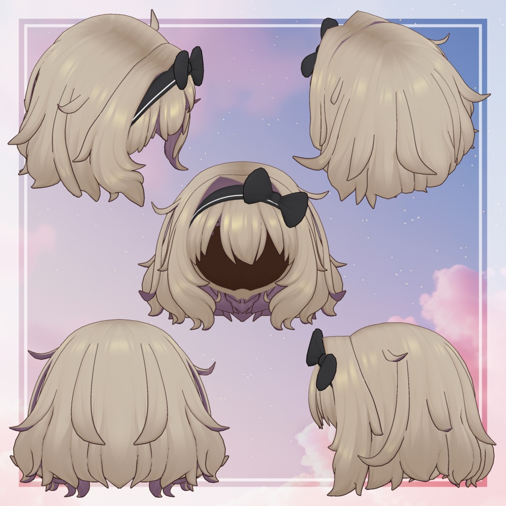 【MA対応】れいじーぼぶへあ -LazyBobHair-【6アバター対応】