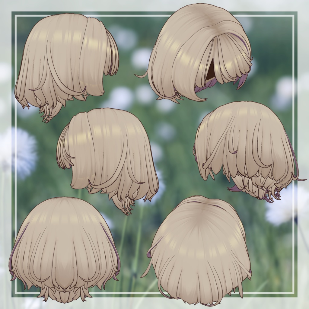 【MA対応】えありーうるふへあ -AiryWolfHair-【8アバター対応】