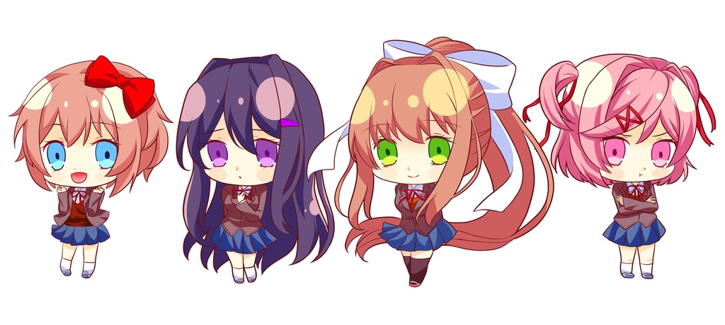 ドキドキ文芸部 ポスターセット Doki Doki Literature Club! Date Series - Poster Set