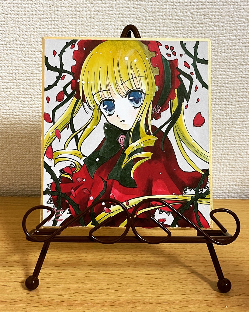 真紅【アナログ色紙小】