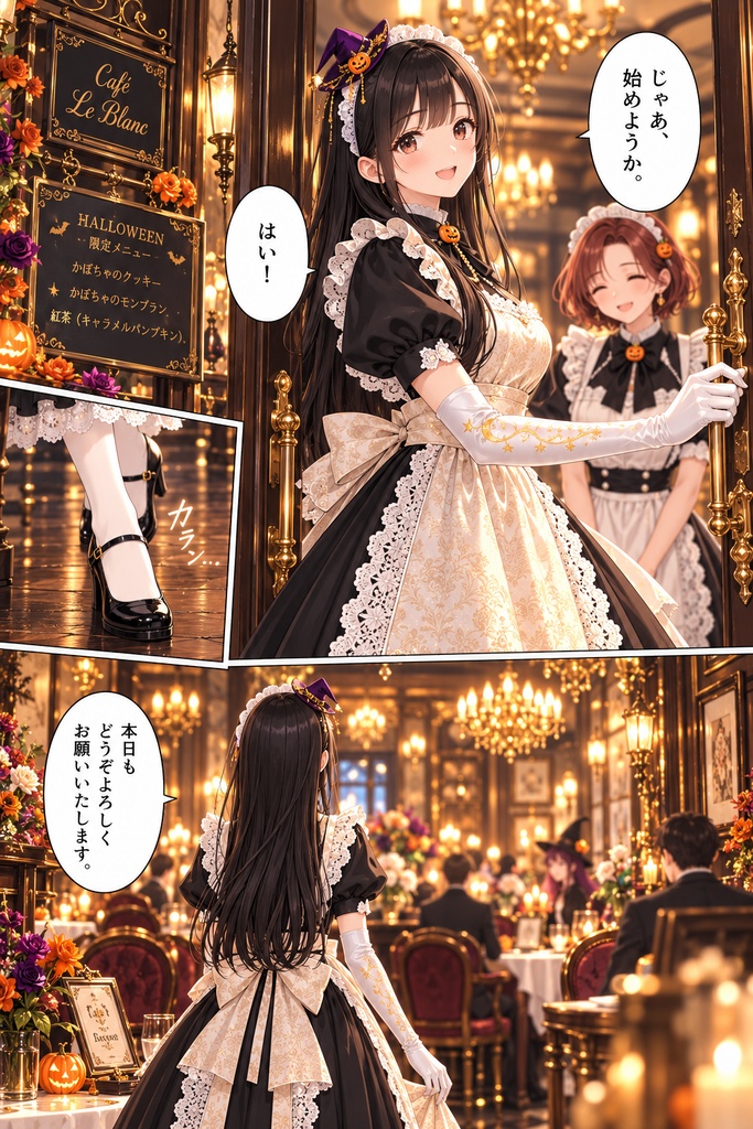 「はじめての白い手袋」ハロウィン編🎃