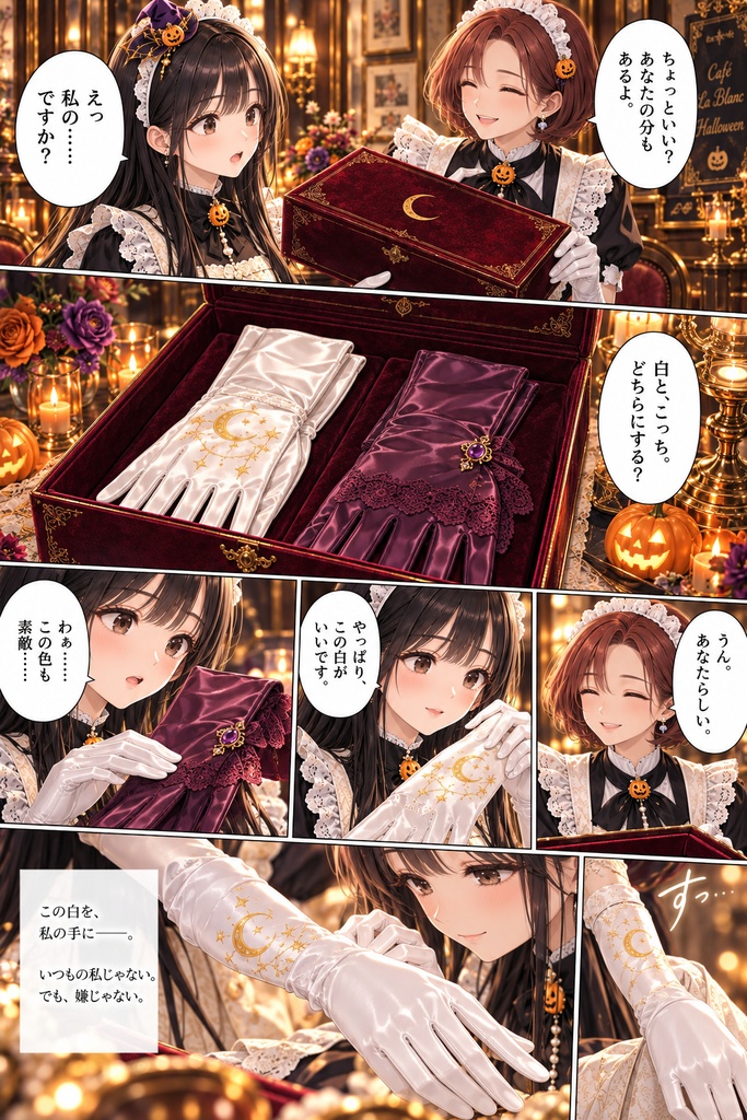「はじめての白い手袋」ハロウィン編🎃