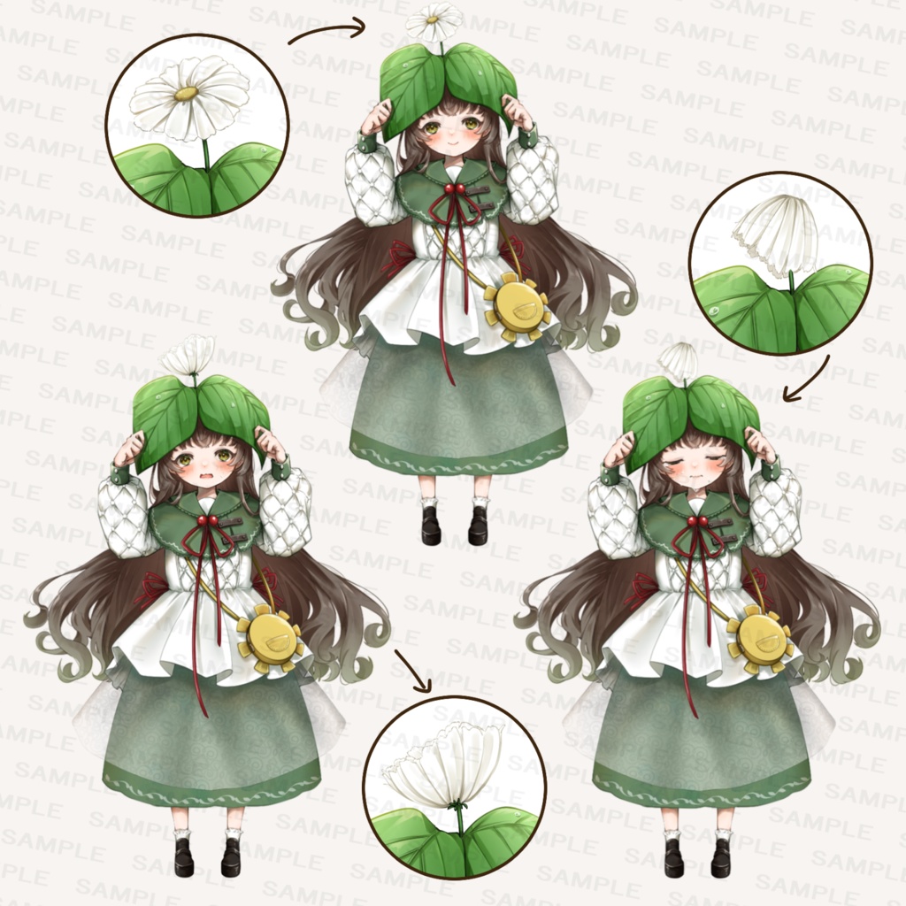 立ち絵素材『お花の女の子』