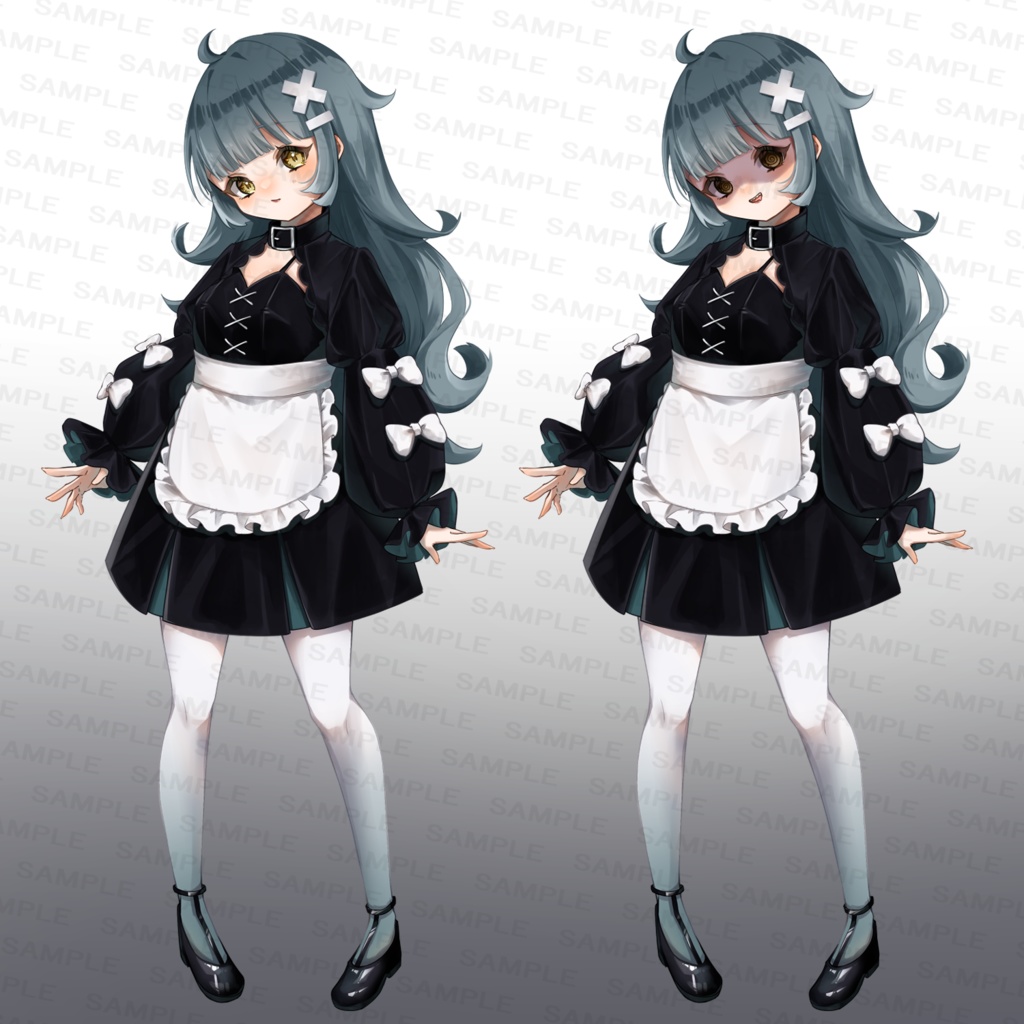 立ち絵素材『ギザ歯な女の子』