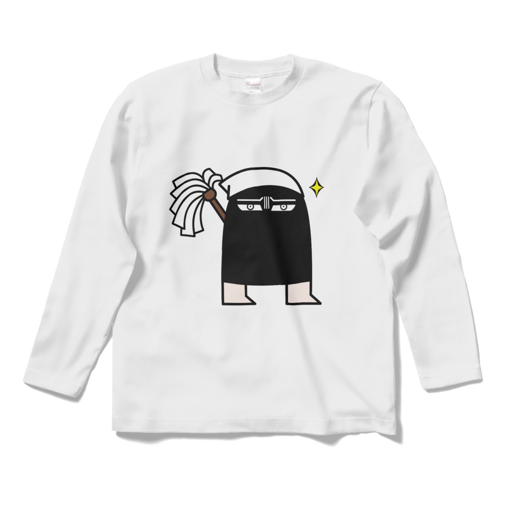 お掃除メジェド（長袖シャツＳ～XL）
