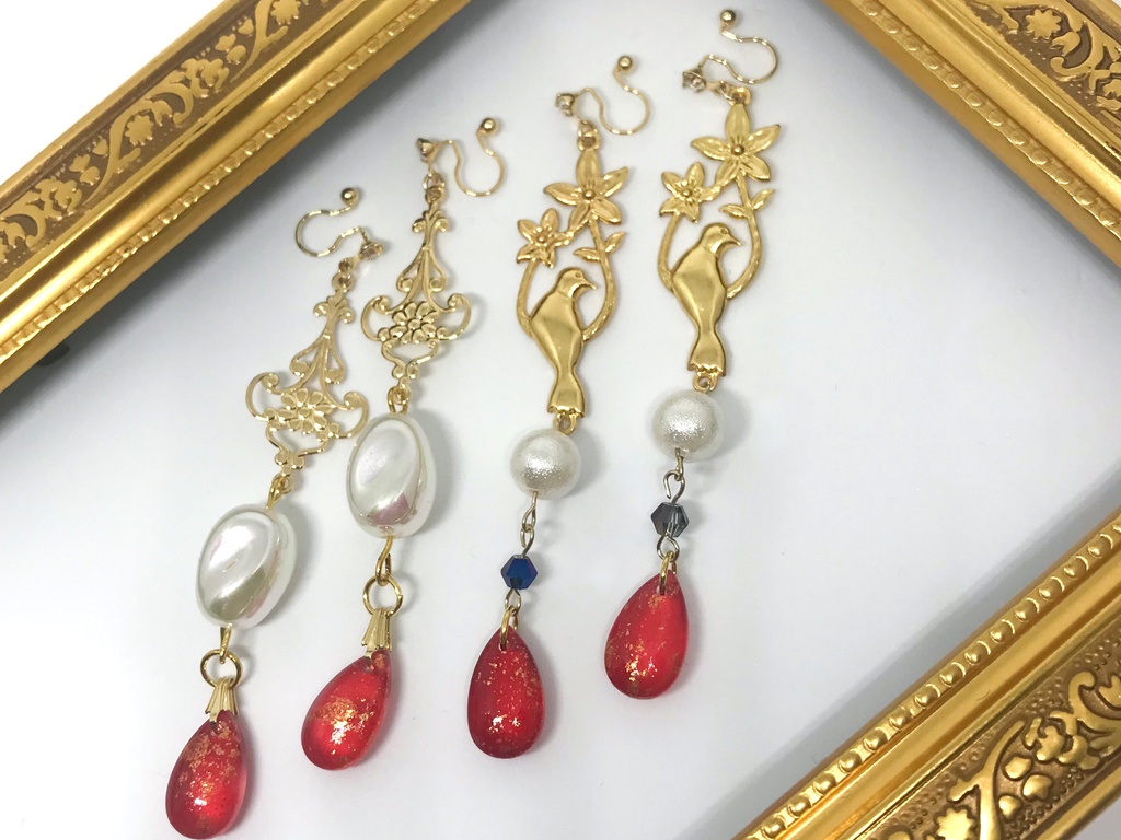 刀剣乱舞 イメージイヤリング【山鳥毛/一文字則宗】