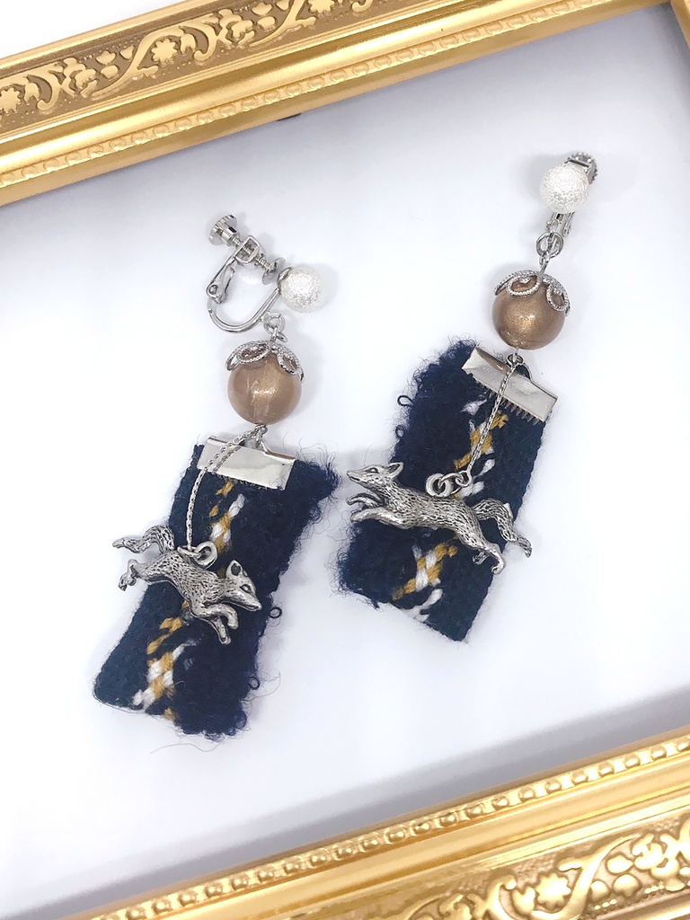 刀剣乱舞 イメージイヤリング【小狐丸/鳴狐/白山吉光】