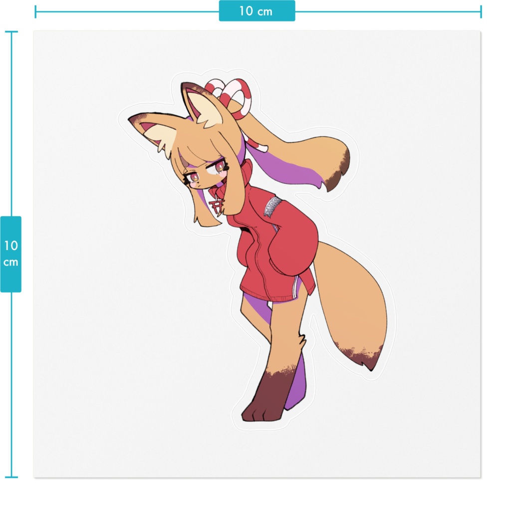 おきつねちゃんステッカー