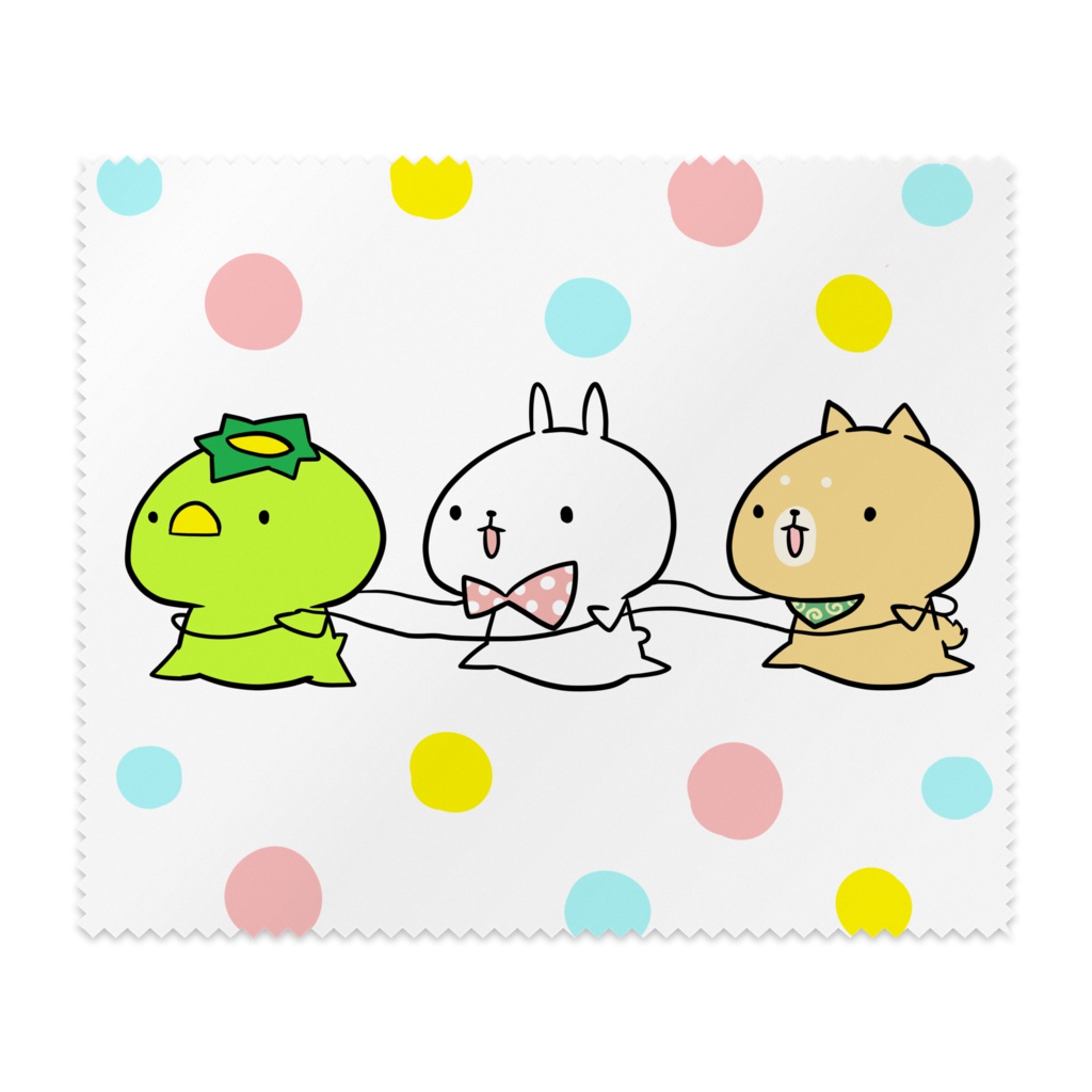 でんしゃごっこ眼鏡拭き(なかよしばーじょん)